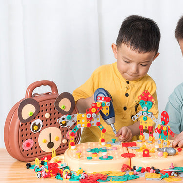 Caja de herramientas para taladro infantil | Divertido y educativo - Juguete Montessori